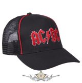AC/DC – Red logo. Premium Baseball Cap .  baseball sapka