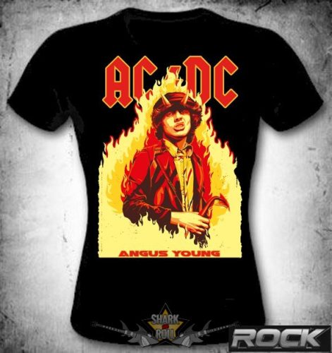 AC/DC - ANGUS YOUNG (Art1).  MT.072. női póló
