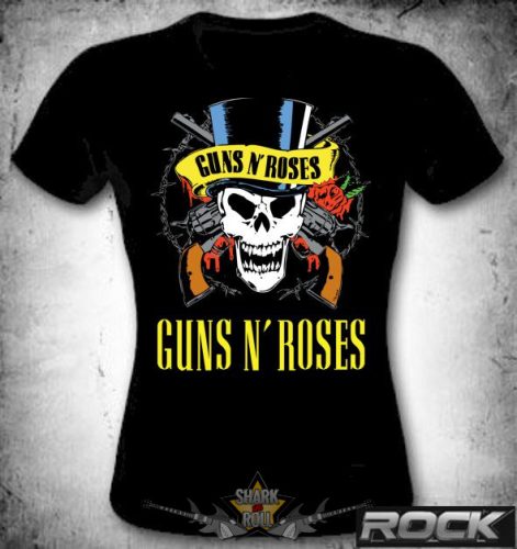 GUNS N ROSES  - SKULL LOGO.  MT.111.  női póló