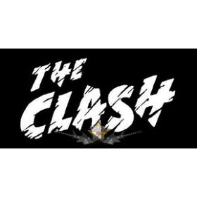 The Clash  -  Logo.  10 x 5.  felvarró