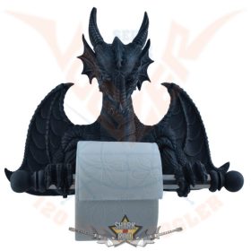   Dragon toiletpaper holder - Sárkány tekercspapír tartó. 766-4549.  koponya figura, wc papir tartó