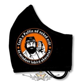   CSAK A PUFFIN - Textil pamut kétfalas szájmaszk.   maszk, védőmaszk