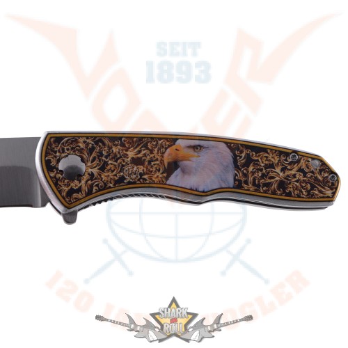 Western knife with eagle. 3Dpicture.  21X12. cm. 774-8015..  hobby, bicska, tőr, dísztárgy