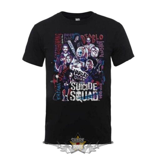 Suicide Squad - Harley's Character Collage T-Shirt.    filmes póló